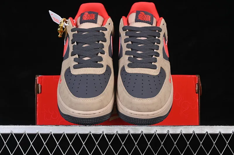 All categories Nk Air Force 1 Air Force series Nk Air Force 1 Low Air Force low-top Nike Air Force 1'07 Low Year of the Horse limited edition Mocha brown red Air Force 1 low-top casual sneakers KD1688-002